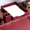 Dacasso Burgundy Bonded Leather Letter Tray AG-5201 - alternate 3
